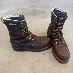 THOROGOOD 1957 SERIES WATERPROOF SAFETY TOE 8" MOC TOE WORK BOOTS 11 D